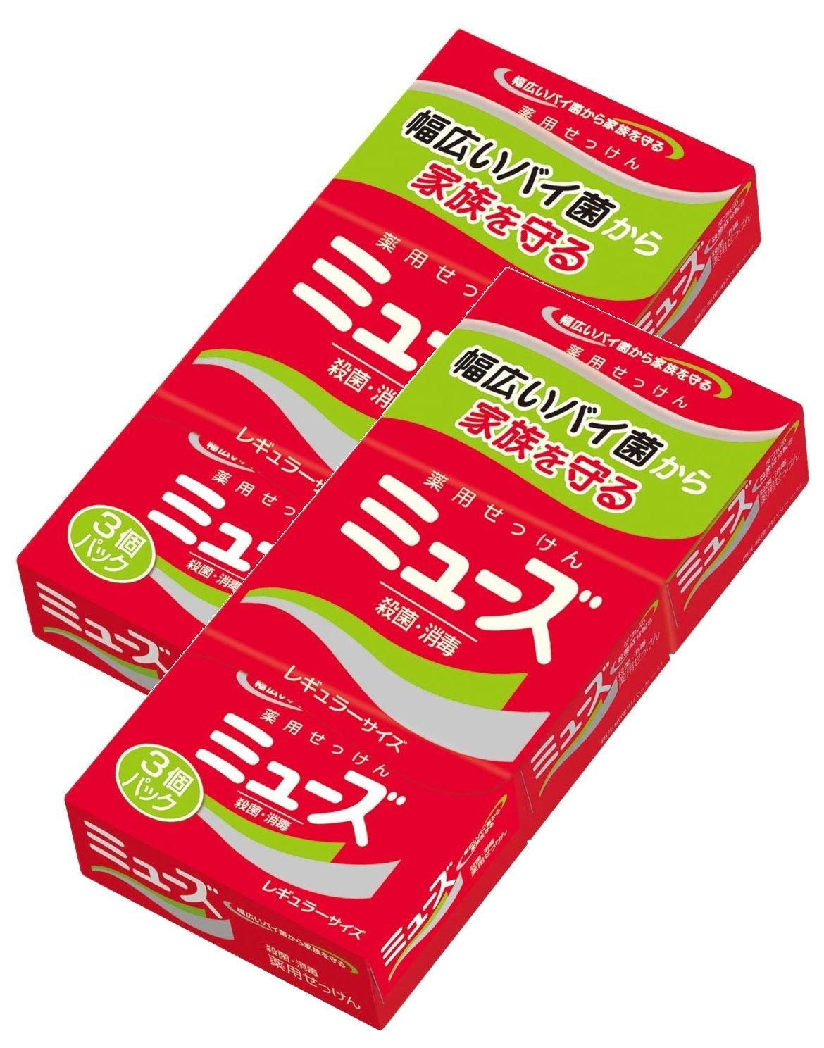 Amazon | ミューズ石鹸 レギュラー (95g×3個パック)×2セット | ミュ-ズ